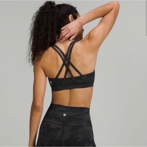 LuluLemon Energy Bra - Black Camo - Size 8